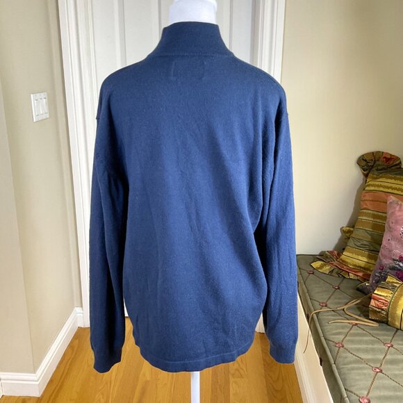 Bass Sweater Wool Blend Vintage Blue Men's (L) - Picture 3 of 8
